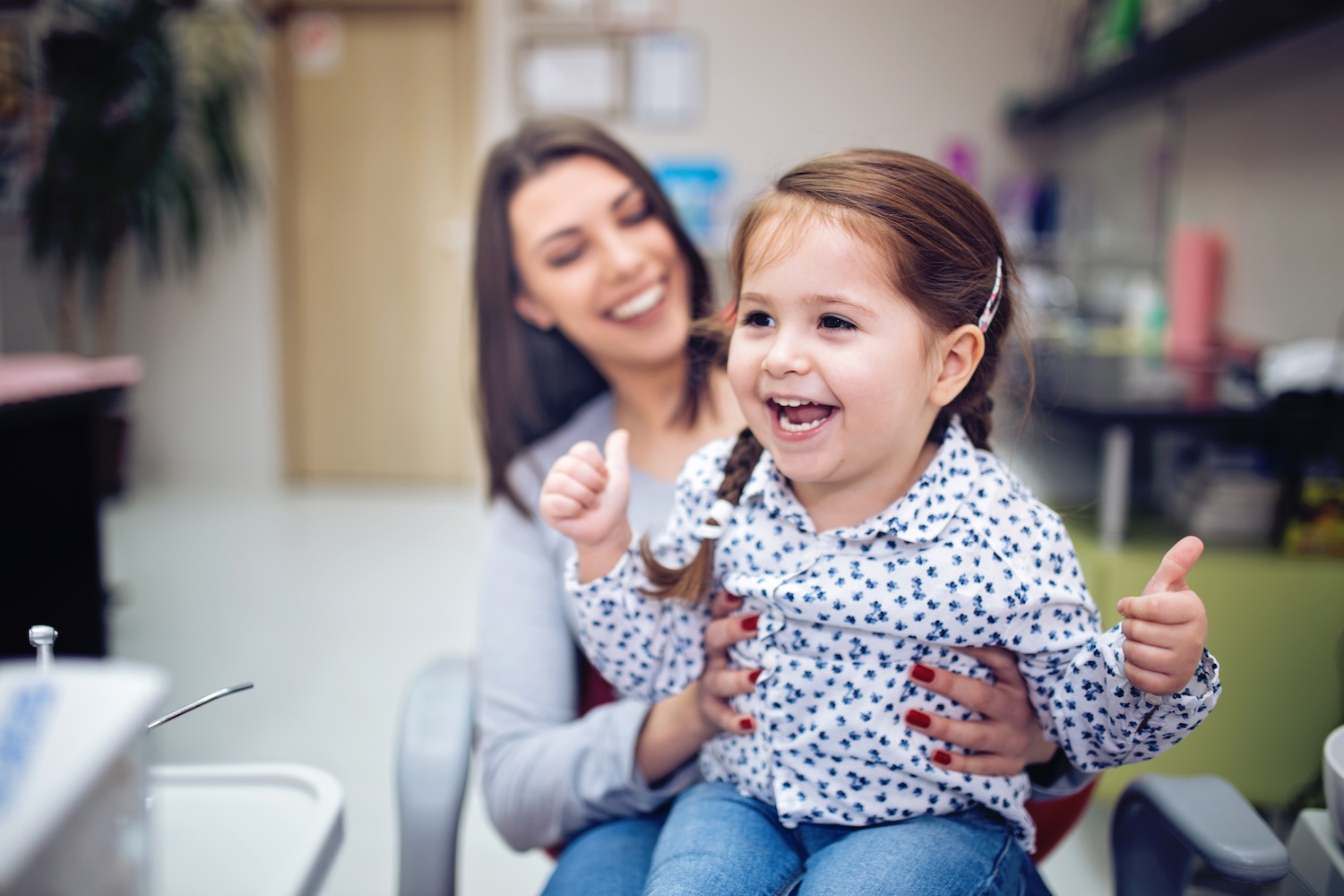 child at the dentist, first dental visit