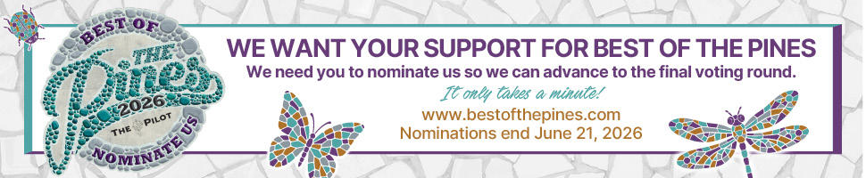 We want your support for Best of the Pines! We need you to nominate us so we can advance to the final voting round. It only takes a minute! bestofthepines.com. Nominations end July 21, 2026.