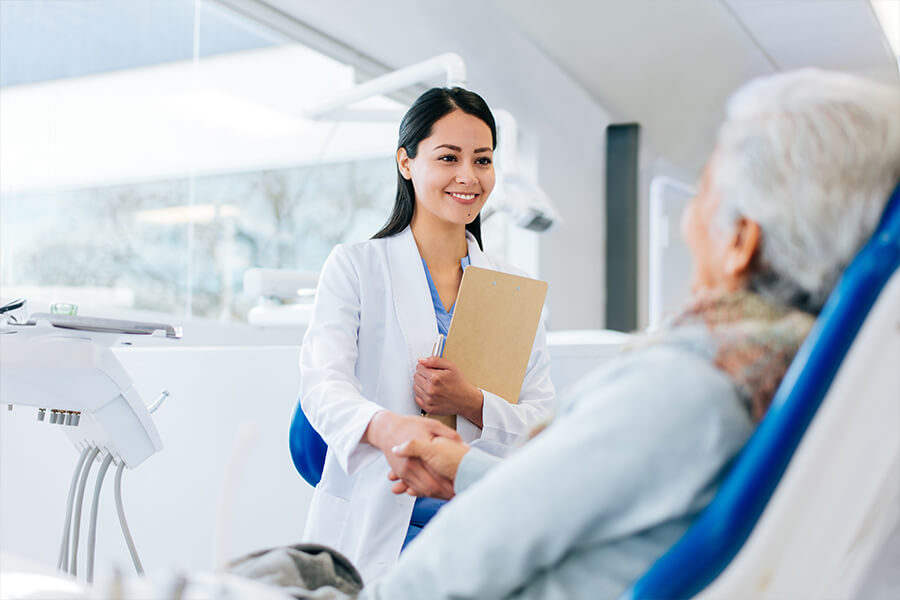 patient in dentist