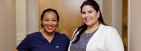 2 female dental team members