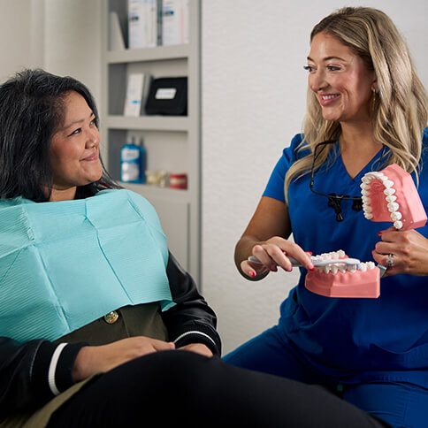 dentist with a patient